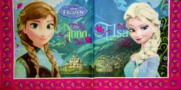 141 Mädchen - 2-lagig - Frozen/Elsa/Anna